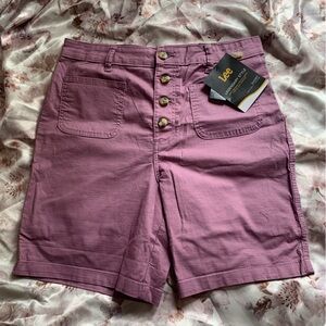 Women’s High Waisted Dark Plum Lee Shorts